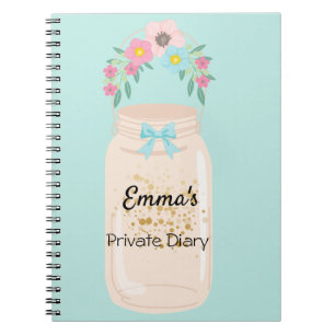 Personalised Private Diary  Spiral Photo Notebook