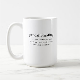 Personalised Procaffeinating Coffee Mug