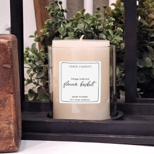 Personalised Product Candle Label Sticker