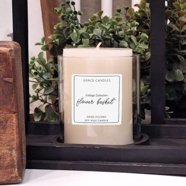 Personalised Product Candle Label Sticker (Creator Uploaded)