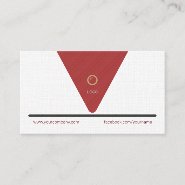 Personalised Professional Business Card - Tailored (Front)