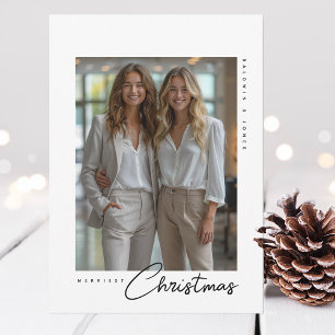 Personalised Professional Company Christmas Photo Holiday Card