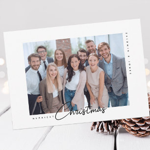 Personalised Professional Company Christmas Photo Holiday Card