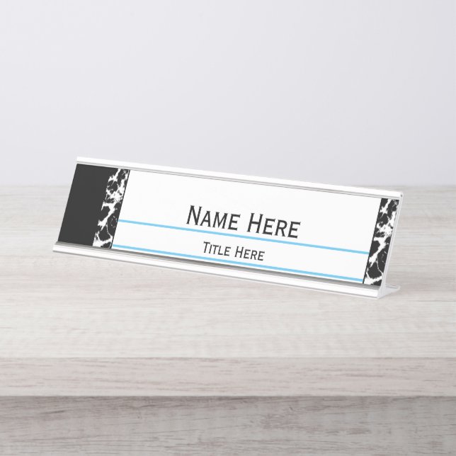 Personalised Professional Composition Book Desk Name Plate (Front)