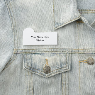Personalised Professional Employee Classic Name Tag