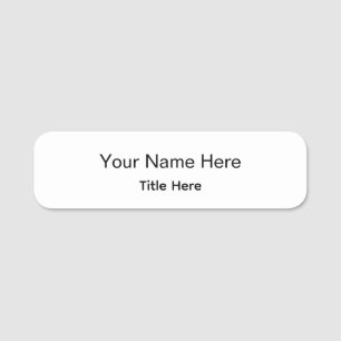 Personalised Professional Employee Magnetic Round Name Tag