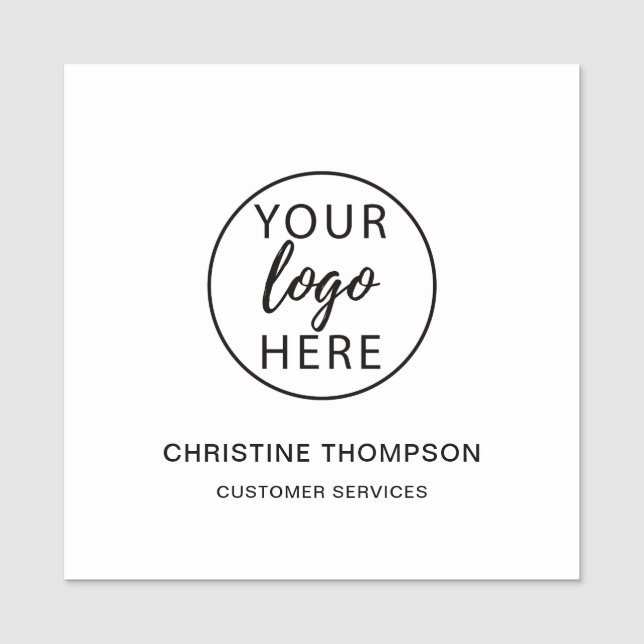 Personalised Professional Logo Name Tag (Front)