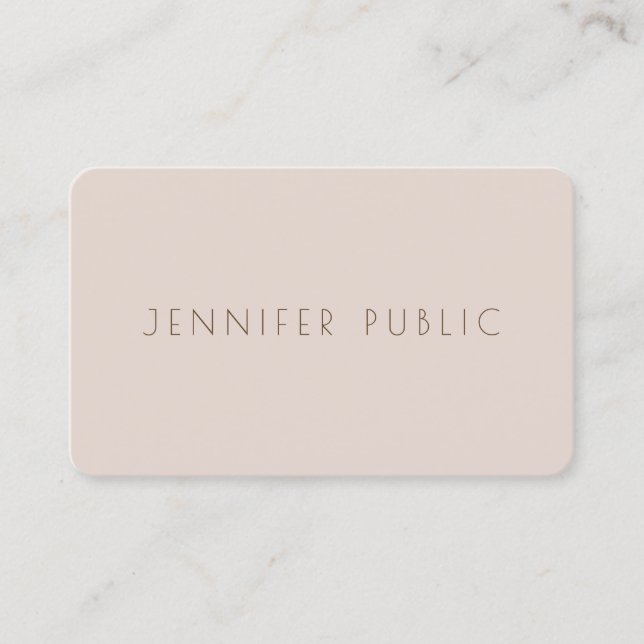 Personalised Professional Modern Elegant Template Business Card (Front)