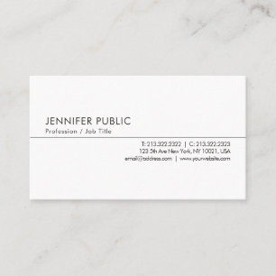 Personalised Professional Modern Simple Template Business Card