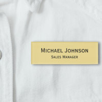 Personalised Professional Rich Faux Gold Magnetic
