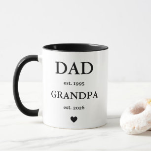 Personalised Promoted to Grandpa Mug