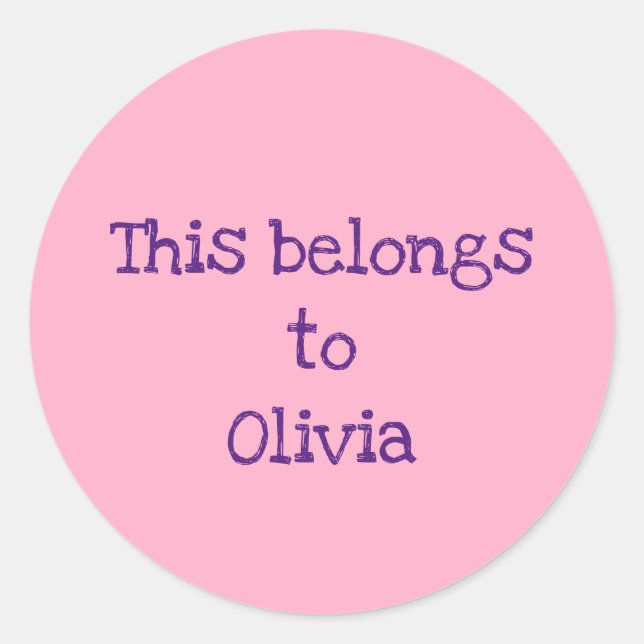 Personalised Property Stickers (Front)