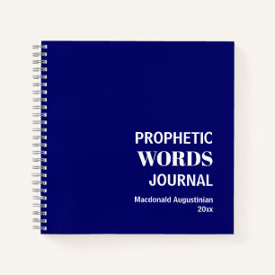 Personalised Prophetic Words Prayer Journal