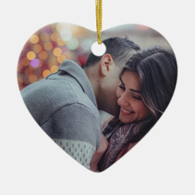 Personalised Proposal Christmas Ornament (Front)