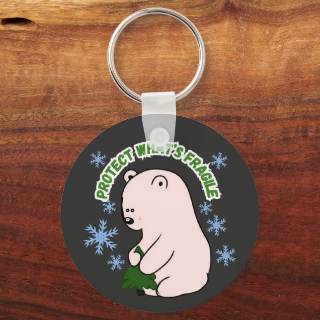 Personalised Protect What's Fragile Key Ring (Front)