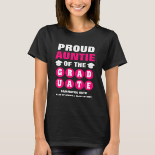 Personalised Proud Auntie Of The Graduate T-Shirt