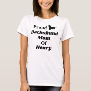 Personalised Proud Dachshund Mum T Shirt