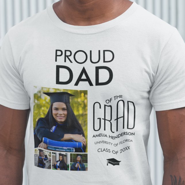 Personalised Proud Dad Of | Photo Collage T-Shirt (Creator Uploaded)