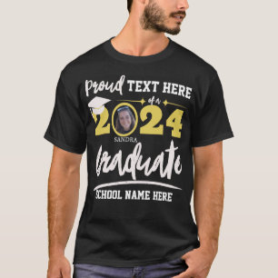 Personalised Proud Family Graduation Class of 2024 T-Shirt