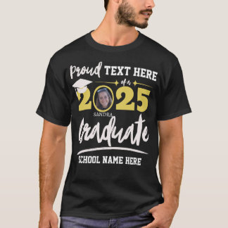 Personalised Proud Family Graduation Class of 2025 T-Shirt
