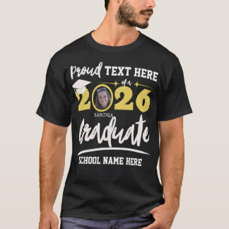 Personalised Proud Family Graduation Class of 2026 T-Shirt