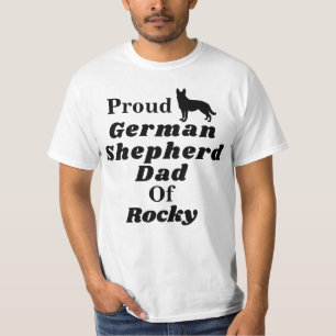 Personalised Proud German Shepherd Dad T Shirt