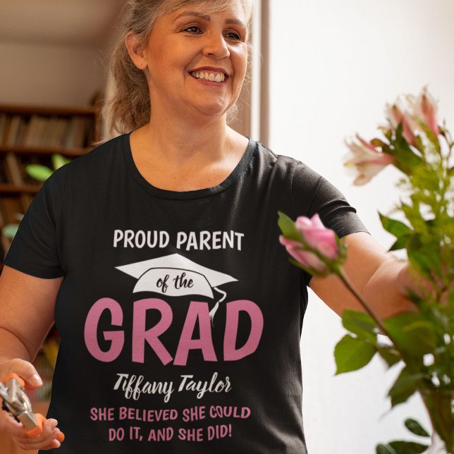 Personalised Proud Parent of the GRAD!  T-Shirt (Creator Uploaded)