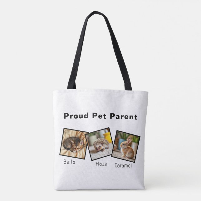 Personalised Proud Pet Parent Tote Bag (Back)