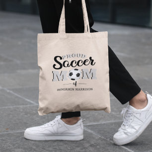 Personalised Proud Soccer Mum Tote Bag