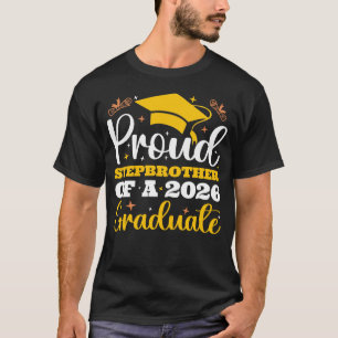 Personalised Proud Stepbrother Of A 2026 Graduate T-Shirt