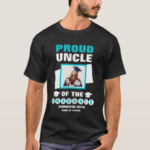 Personalised Proud Uncle Of The Graduate Photo T-Shirt