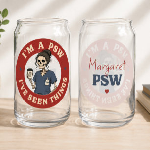 Personalised PSW Funny Can Glass