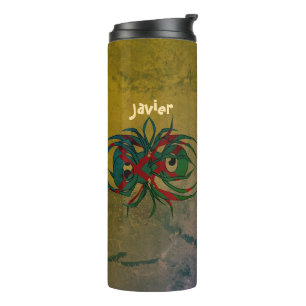 Personalised Psychedelic Arachnid of Despair Thermal Tumbler