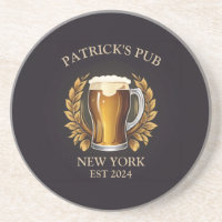 Personalised Pub Sign for Home Bar Beer Glass Logo