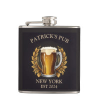 Personalised Pub Sign for Home Bar Beer Glass Logo