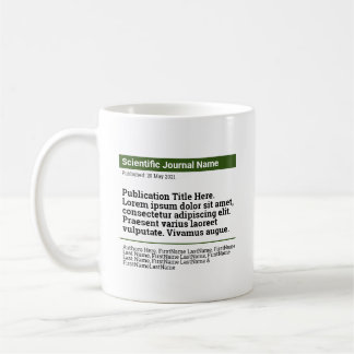 Personalised Publication Classic Mug - Green