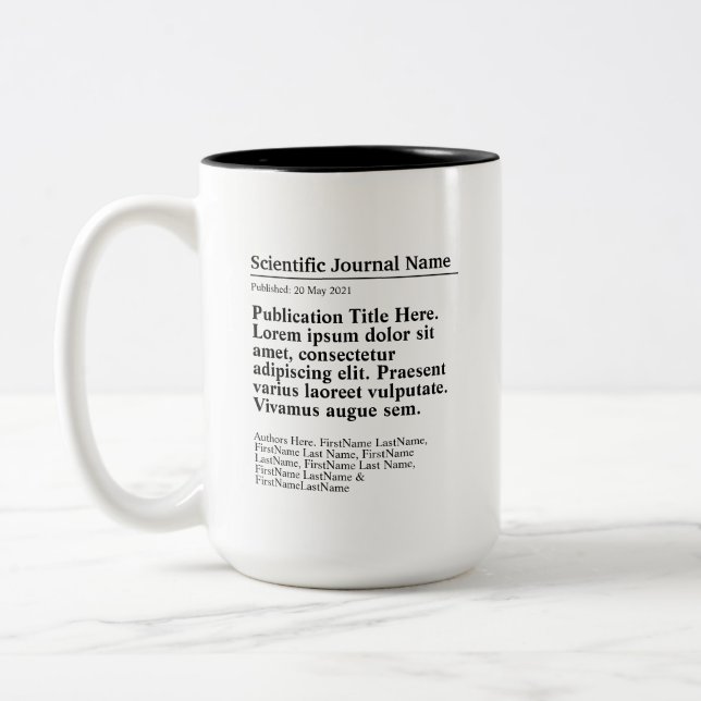 Personalised Publication Two-Tone 15oz Mug (Left)