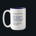 Personalised Publication Two-Tone 15oz Mug - Blue<br><div class="desc">A personalised gift to celebrate your published paper! The perfect gift for co-authors,  colleagues,  and academics who published a scientific paper. Customise with the scientific journal,  publication title,  authors and abstract. Shown in navy blue two tone mug.</div>