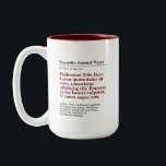 Personalised Publication Two-Tone 15oz Mug - Red<br><div class="desc">A personalised gift to celebrate your published paper! The perfect gift for co-authors,  colleagues,  and academics who published a scientific paper. Customise with the scientific journal,  publication title,  authors and abstract.</div>