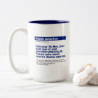 Personalised Publication Two-Tone Mug - Blue