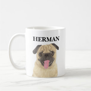 Personalised Pug Coffee Mug