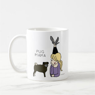 Personalised Pug Mama Coffee Mug