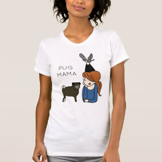 Personalised Pug Mama  T-Shirt