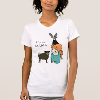 Personalised Pug Mama  T-Shirt