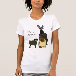 Personalised Pug Mama  T-Shirt