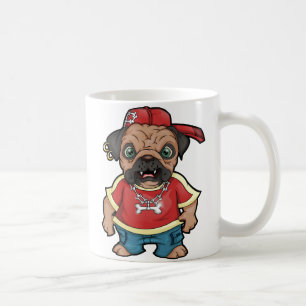 Personalised Pug Mugs - Add Your Own Text