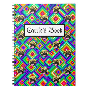 Personalised Pug Note Book