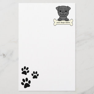 Personalised Pug Stationery