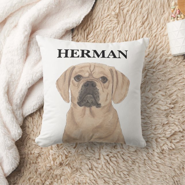 Personalised Puggle Reversible Cushion (Blanket)