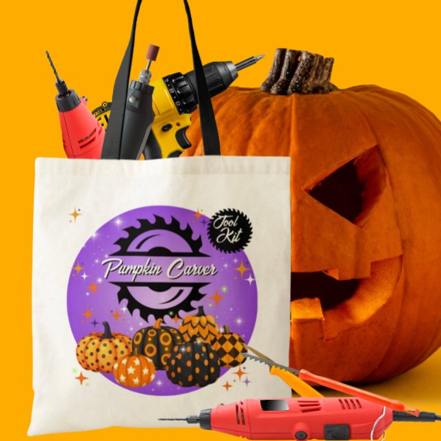 Personalised Pumpkin Carving Tote Bag (Creator Uploaded)